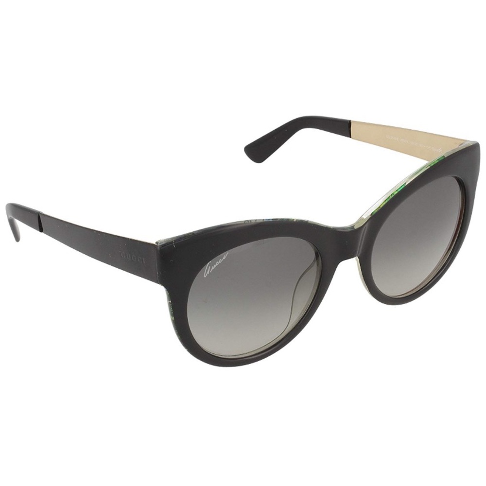 Gucci Flora Black Sunglasses 53-21-140 Gold Flora